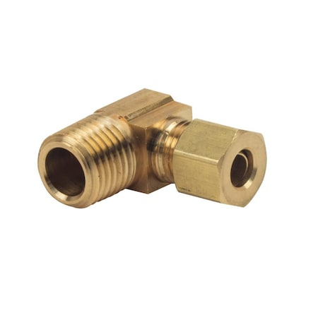 #69-C 1/4 Inch X 1/4 Inch Lead-Free Brass Compression MIP 90 El